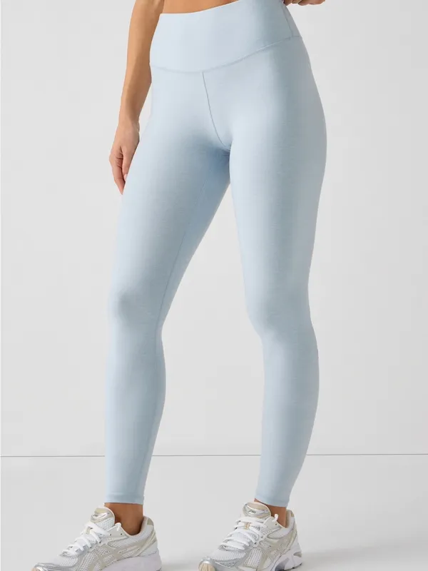 #67 Fabletics Light Blue Heather Flex High-Waisted Leggings Size XL - Image 2