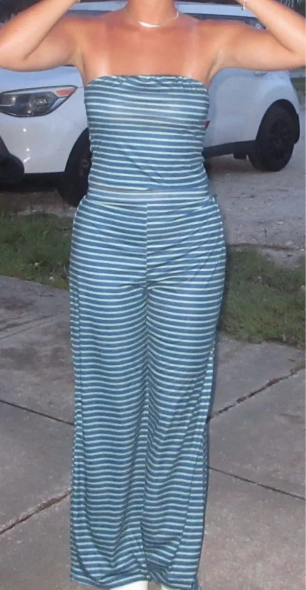 Striped Matching Set Shein  - Image 2