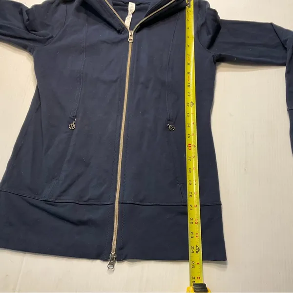 Lululemon Daily Yoga Jacket Inkwell Navy Blue Women Sz 6 - Image 9