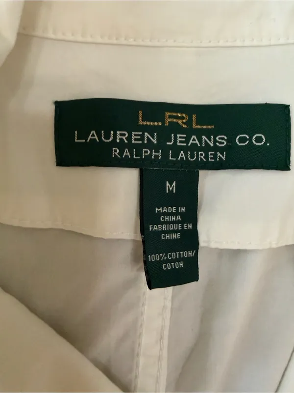 LRL Ralph Lauren Crown Nautical Theme w Pewter Metal Button, Women M, Dbl Breast - Image 4