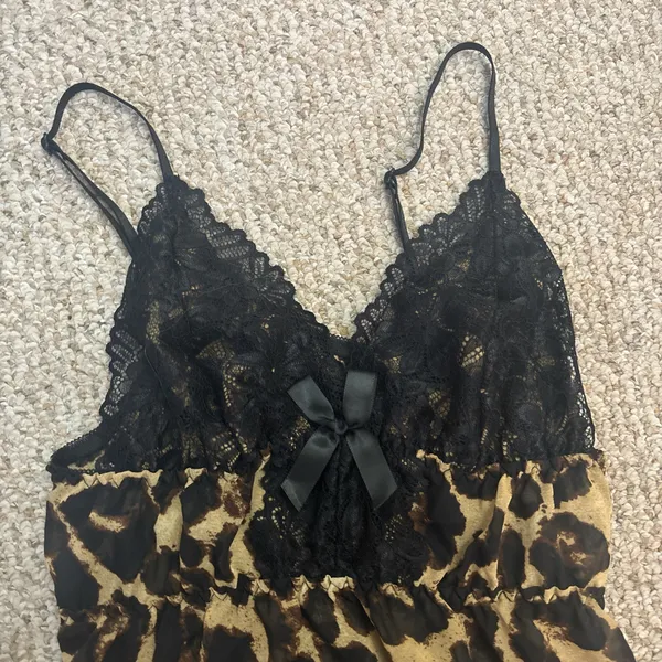 Cheetah Print Babydoll Dress - Image 3