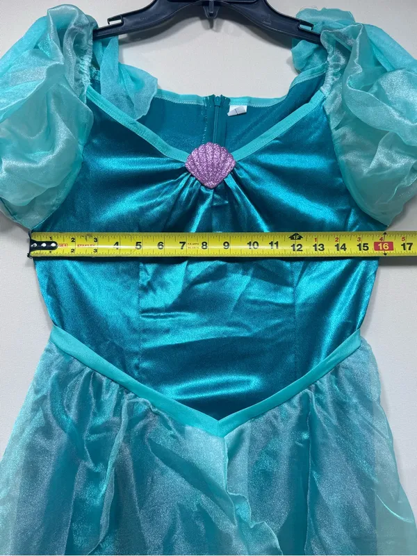 Women Mermaid Princess Sea-maid Cosplay Dress Halloween Party Gown Costume - Image 3