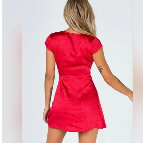 Princess Polly Red Emily Mini Dress size 2 - Image 6