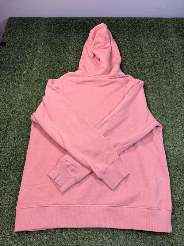 The North Face Women's Logo Hoodie Sweatshirt‎ Peach Pink Oversize Outdoor Lg - Image 4