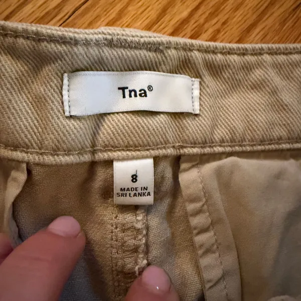 Tna Cargo Pants Tan 8 Straight Leg Gorpcore Streetwear Casual - Image 2