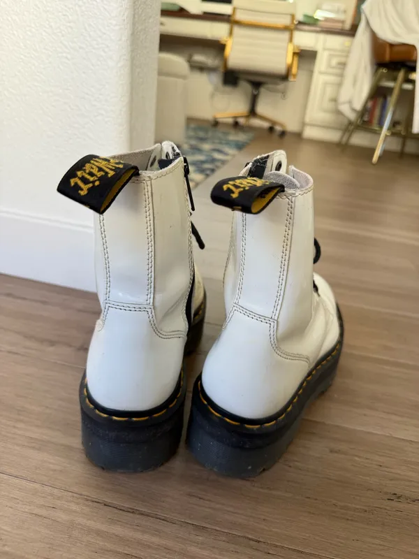 Jadon Dr. Martens Platform Boots White - Image 4