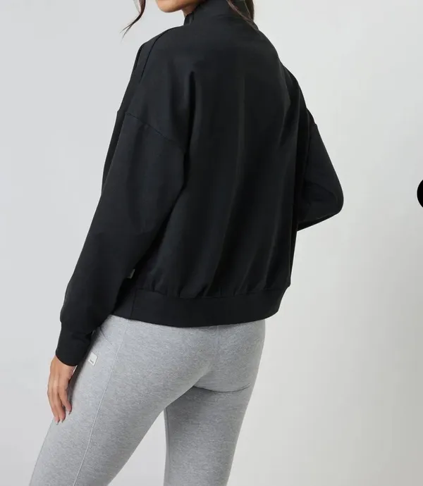 Vuori Granite Funnel Neck Pullover Sweater Sweatshirt Heather Black Soldout S - Image 2