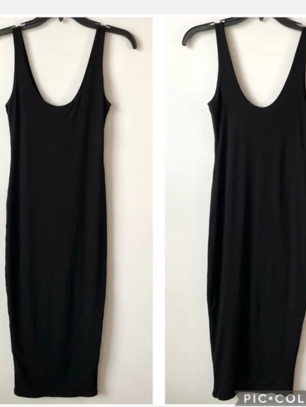 New Naked Wardrobe Sculpt Midi Dress Tank Black Fall 3 3X Plus NW - Image 4