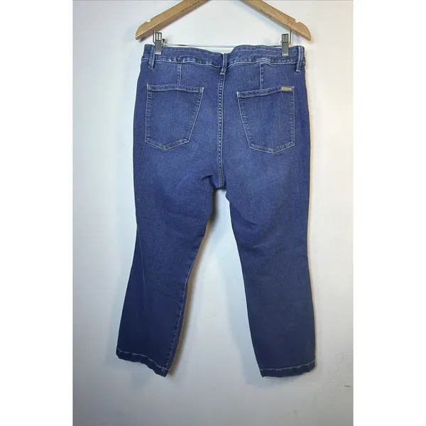 White House Black Market Novelty Pocket Boot Crop Jeans 12 bohemian y2k retro - Image 8