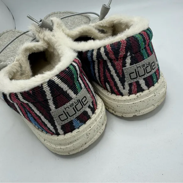 HEY DUDE WOMEN'S WENDY FUNK WOOL Loafer Shoes in Gray Size 10 - Image 6