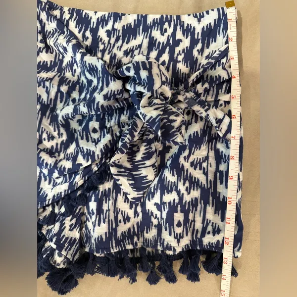ZARA‎ Knotted Printed Tassel Wrapped Skort Size XS - Image 9