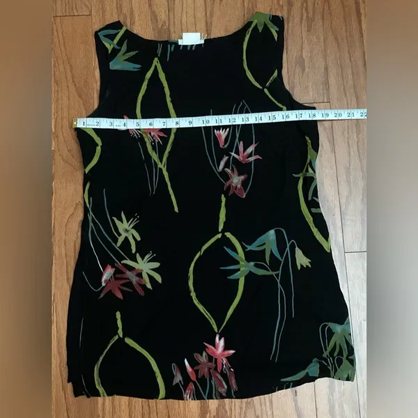 Coldwater Creek- Black and floral‎ tank top Size M/L - Image 7