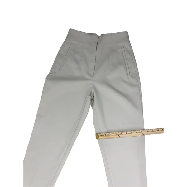 ZARA Cream Straight Leg Pants Size S Gently Used - Image 7