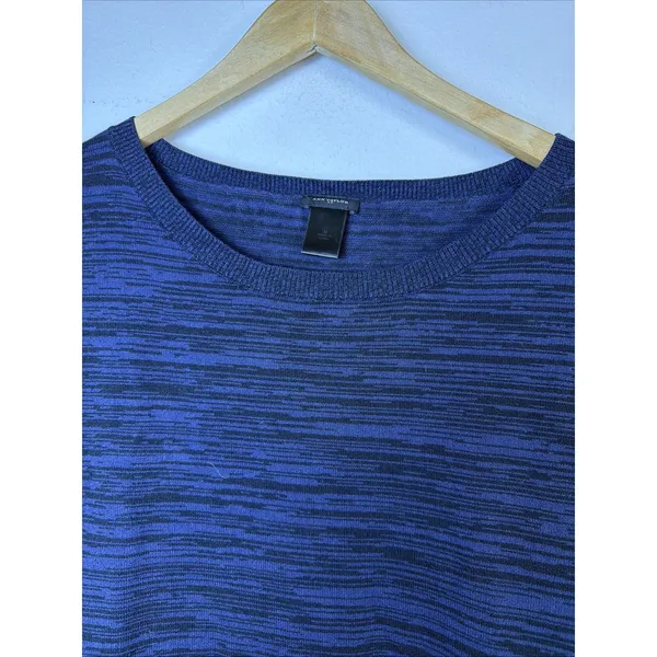 Ann Taylor LOFT Knit sweater Top Women's Medium Crew Neck Blue casual - Image 3