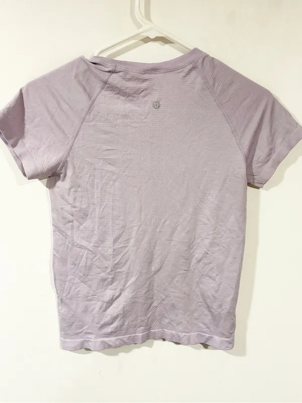 Lululemon Swiftly Tech Short Sleeve Crew Silver Lilac Silver Lilac Size 6 - Image 3