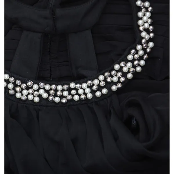 Speechless Juniors Embellished Ruched Cutout Gown Dress Black 9 - Image 3
