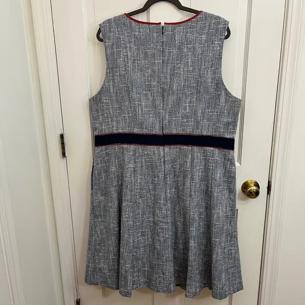 Boden Matilda Dress 16/18R Tweed Academia Career Classic - Image 6
