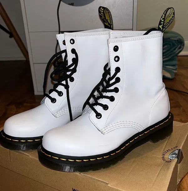 Dr. Martens White Boots - Image 3