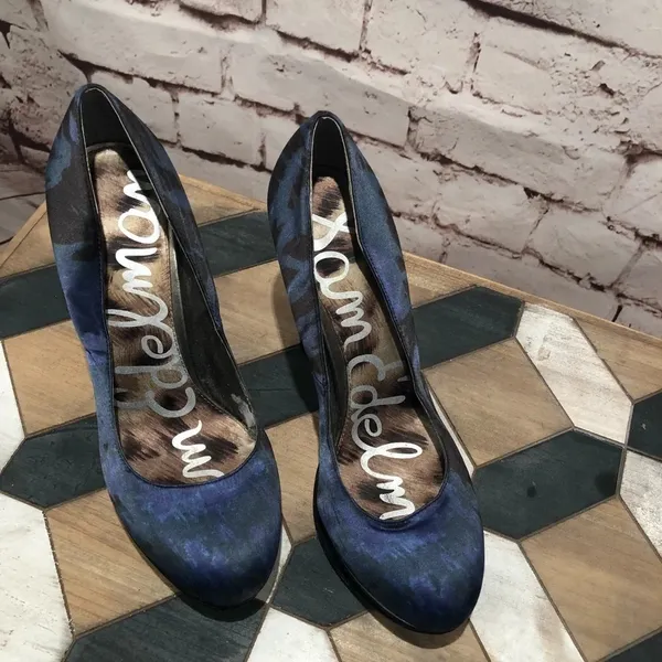 Sam Edelman Ulysa Platform‎ Pump In Midnight Blue - Image 3