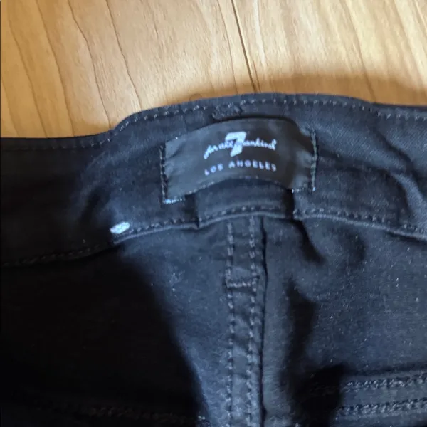 7 For All Mankind Classic Black Denim - Image 3