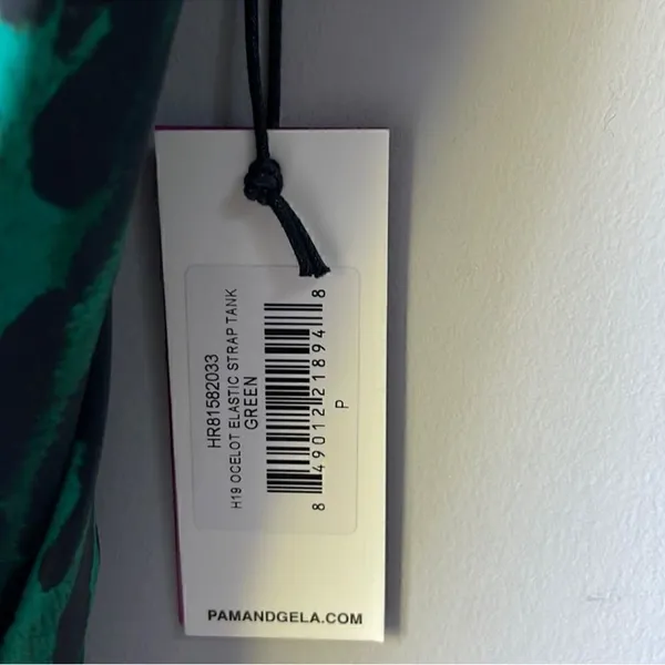 NWT Pam & Gela Tank Top Green Ocelot - Image 7