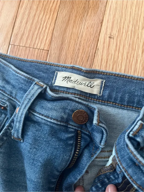 Madewell Cali Demi Boot Jeans 26 Medium Wash High Rise - Image 2