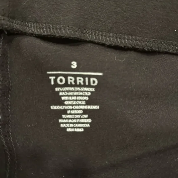 Torrid women’s black biker shorts sizes 3 (3X) . - Image 5