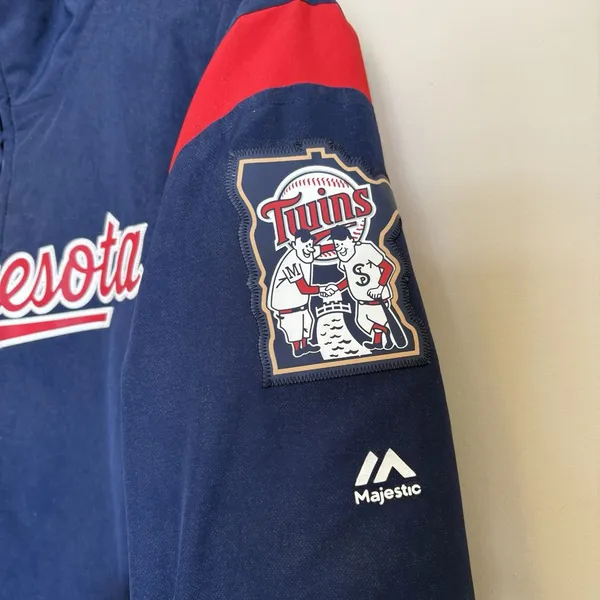 Minnesota Twins Majestic On Field Thermal Full-Zip Jacket‎ Navy Womens Medium - Image 4