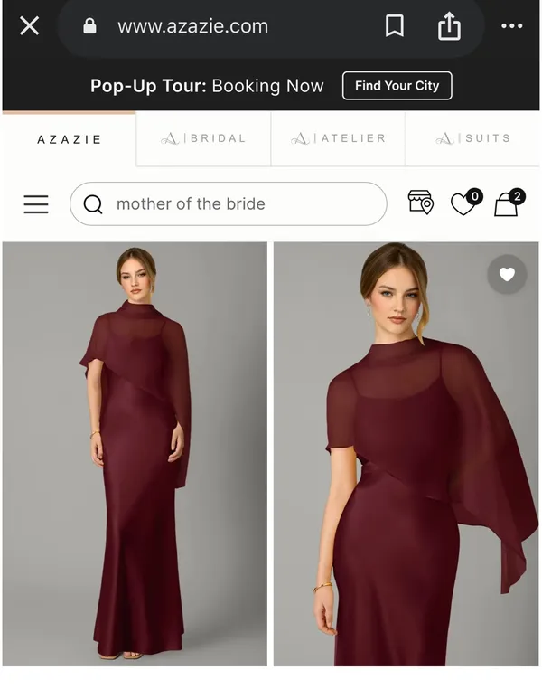 Azazie Bridesmaid Dress - Image 2