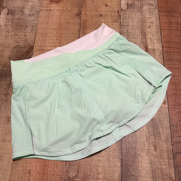 Lululemon Wmn BUNDLE 2 Gray Green Run Pace Skort Skirt Sz 2 Run Athletic Pockets - Image 6