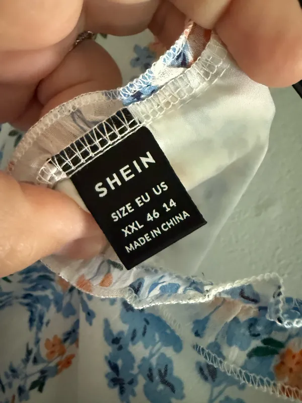 Shein Blue Floral Dress - Image 3