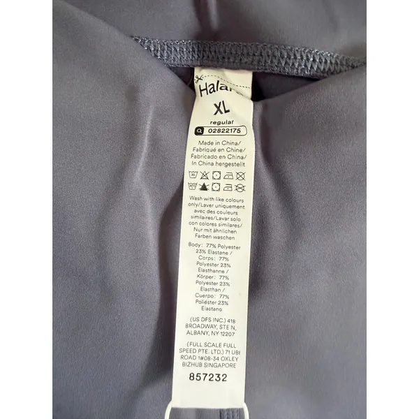 NWT Halara Wide Leg Crossover Waist Yoga Loungewear Pants Blue XL Cloudful - Image 4