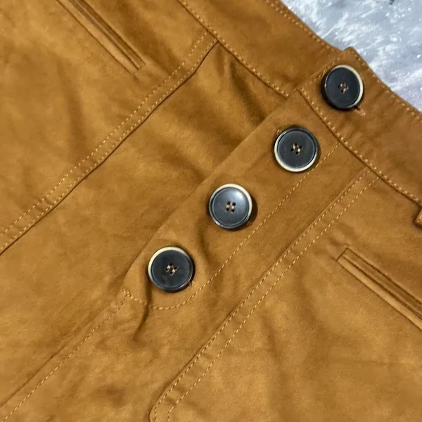 ZARA TRF Collection Faux Suede Skirt - Image 2