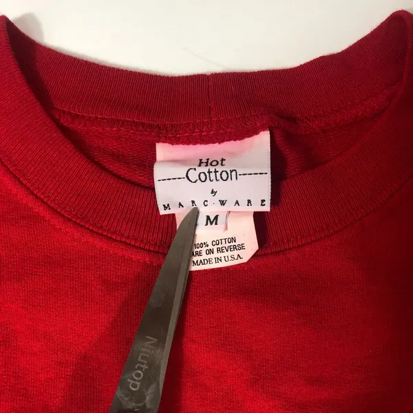 Hot Cotton By Marc Ware Women's M Red Sweatshirt - Christmas Tree - Image 7