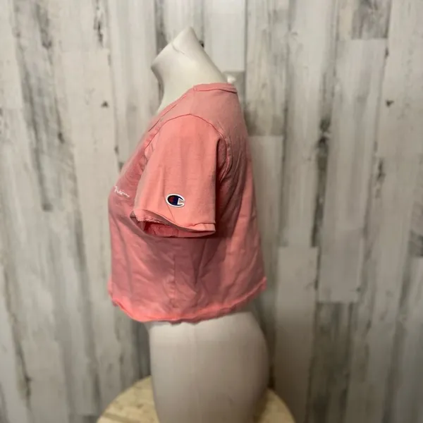 Champion Pink Crop Top T-Shirt Women’s small Short Sleeve Athletic Casual Tee - Image 4