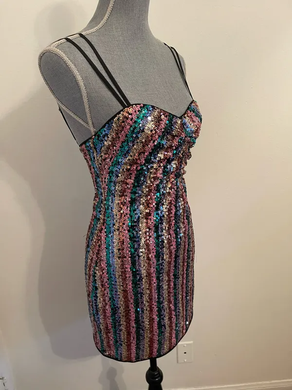 Lovers + Friends Mini Dress Sequin . Size XS - Image 7