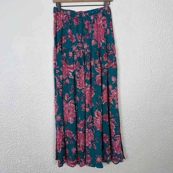 Abel the Label Bonnie Floral Maxi Skirt Flowy Boho Size Medium - Image 3