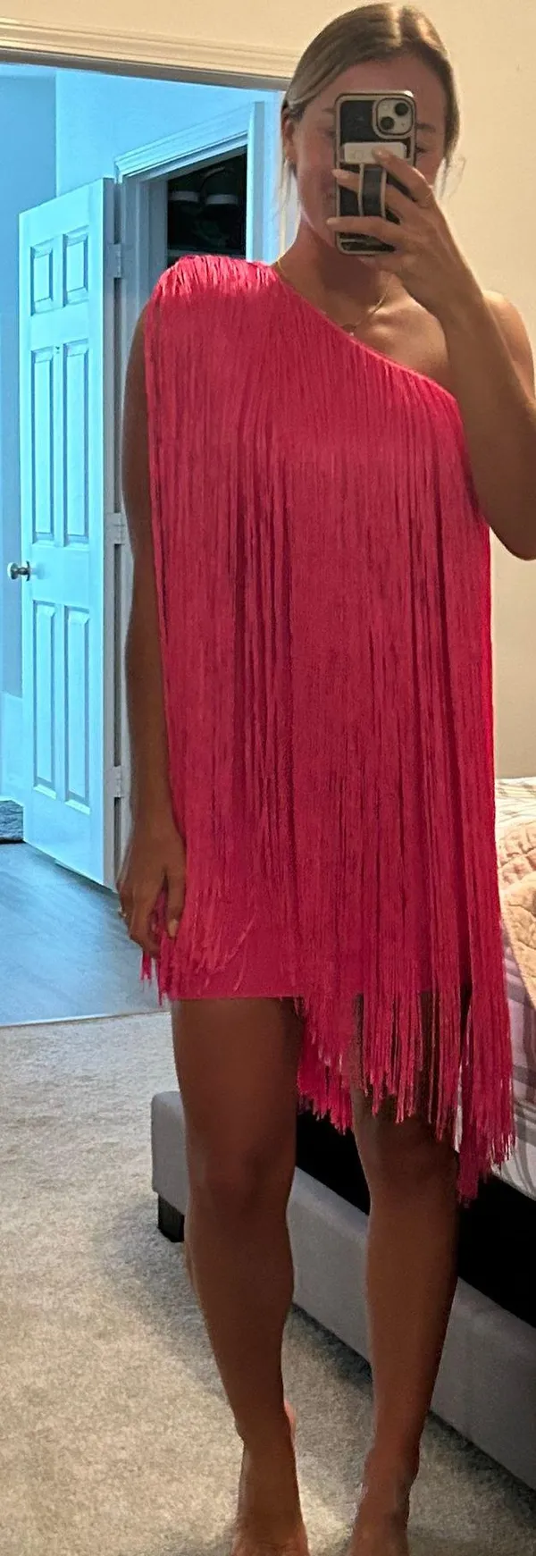 Fringe Dress Pink - Image 3