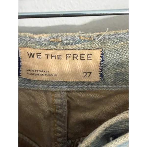 Free People We The Free Montana Loose Fit Denim Jean shorts size 27 NWOT - Image 2