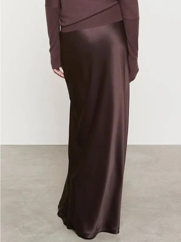 New Enza Costa Silk Full Length Skirt - Image 6