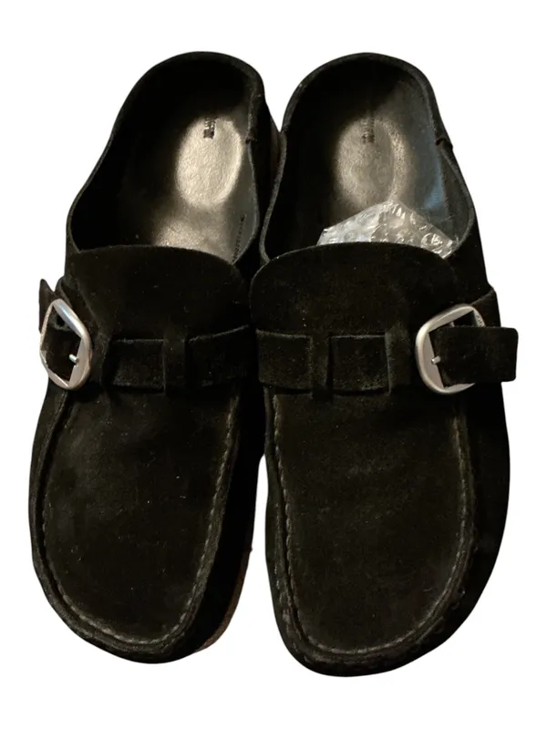 Birkenstock Buckley Suede Moccasin Clog Mules in Black - Size EU 41 / US Women's 10-10.5 / US Men's 8-8.5 (NWOT) - Image 2