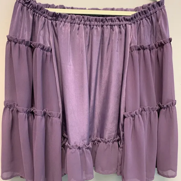 Harlowe & Graham Purple Off Shoulder Top Small NWT - Image 2