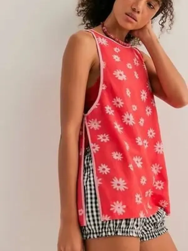 NWT Free People Charlie Set in Poppy Combo - Image 2