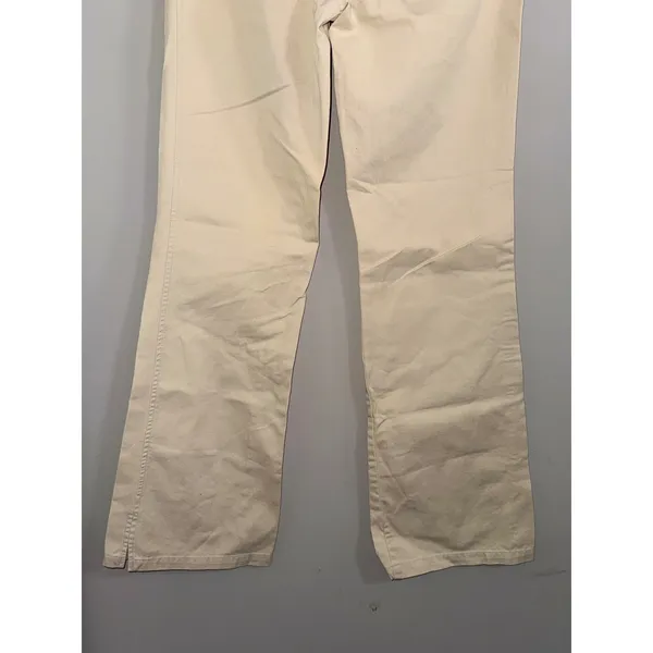 Abercrombie Fitch Khaki Bootcut‎ Pants Women Size 4L Casual Everyday - Image 6