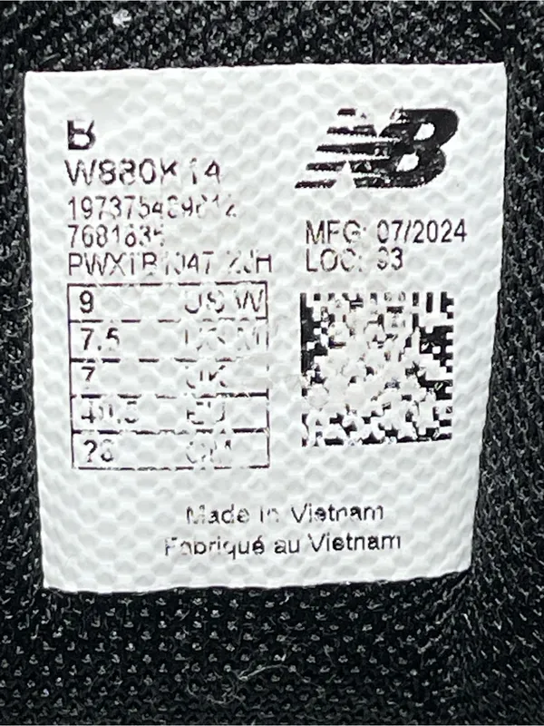 New Balance Fresh Foam X 880v14 W880K14 Women’s Black/White Running Shoes Size 9 - Image 4