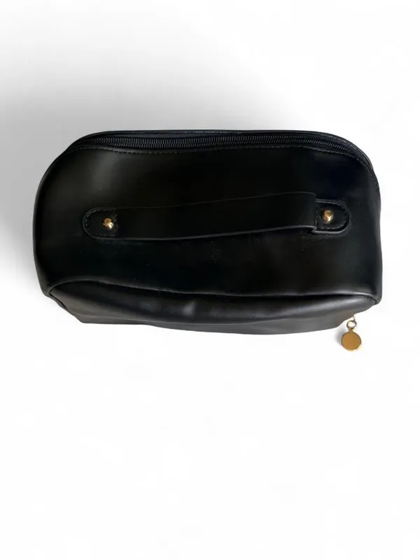NWOT Black Cosmetic Travel Bag Makeup Organizer - Image 2