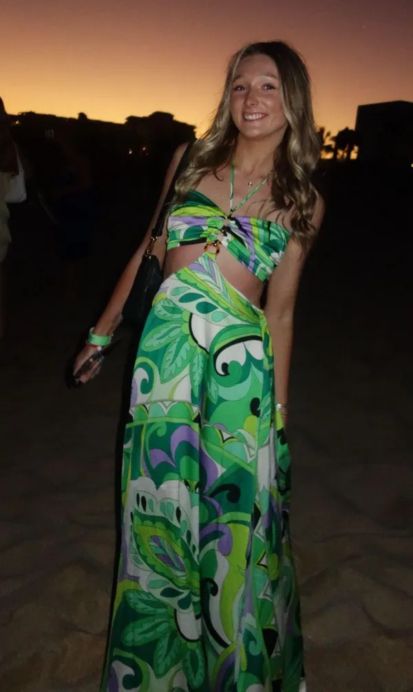 Tropical maxi dress Green Size XS - Image 2