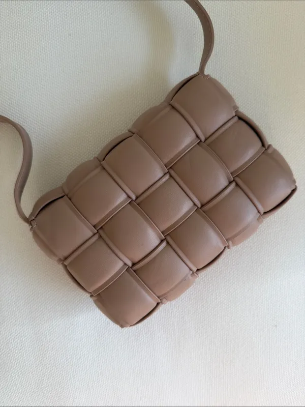 Billini Woven Leather Crossbody Bag in Brown - Image 4
