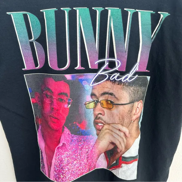 Bad Bunny off-the-shoulder t-shirt - Image 2
