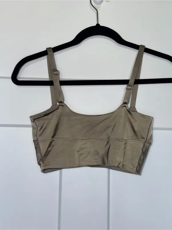 Lululemon Satin Spaghetti Strap Yoga Bra - Image 3